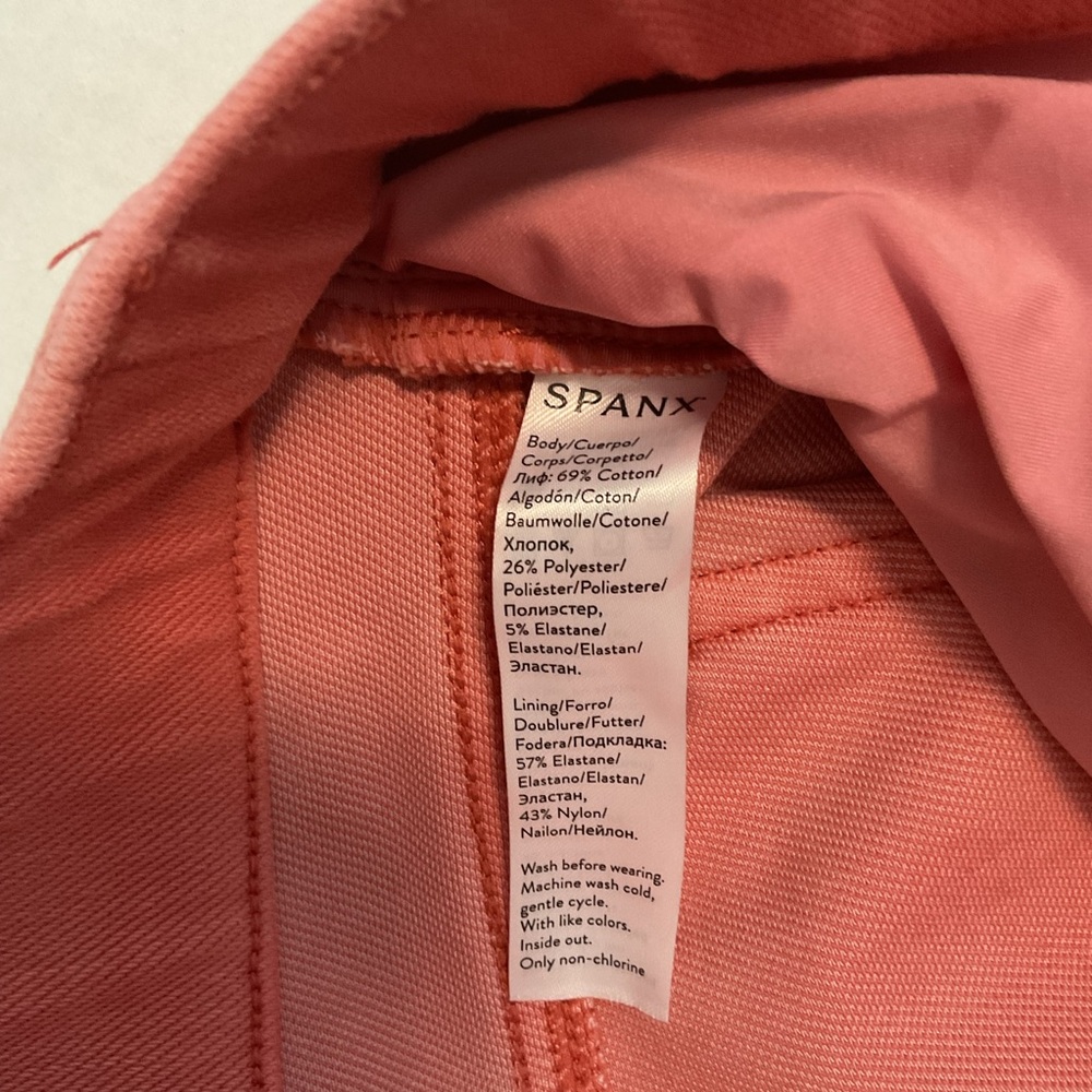 Spanx Women’s Jeanish Ankle Leggings Coral Red - Picture 9 of 10